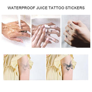 Autocollants de <span class=keywords><strong>tatouage</strong></span> de jus de Simulation de haute qualité Constellation simple à base de plantes accessoires de doigt personnalisés <span class=keywords><strong>tatouage</strong></span> corporel temporaire - Product Image 5