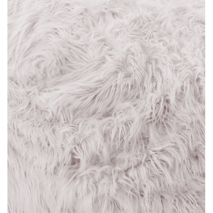 DB Mahin 5 pieds pouf en lavande arrondi contemporain en fausse fourrure design japonais traditionnel moderne pliable remplissage en mousse - Product Image 3