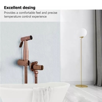 AMAXO support de douche d'eau Portable en laiton anti-empreinte digitale, ensemble robinet de Bidet de salle de bain