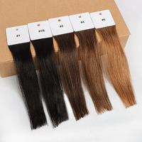 Nouvelles extensions de cheveux humains Remy vierges individuelles, pour salon de coiffure, extensions de sourcils, greffage de cheveux, 15-20 cm