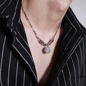Collana con Pendente Mano di <span class=keywords><strong>Fatima</strong></span> in Acciaio Inossidabile, Stile Hip Hop, Personalizzabile con Logo, Collana alla Moda - Product Image 3
