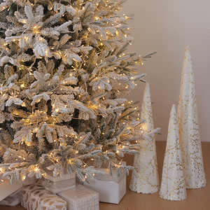 Nuove Decorazioni Natalizie in Tessuto, Set di Tre Pezzi con Albero di Natale Bianco, Campana a Forma di Alce, Campana per Albero di Natale Made in China - Product Image 4