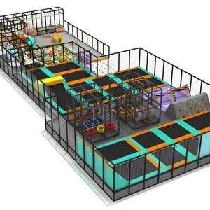 <span class=keywords><strong>Parc</strong></span> de trampolines rectangulaire pour enfants 2026, grande structure intérieure, équipement complet, certifié CE, usage commercial - Product Image 4