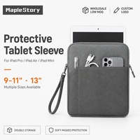 Housse de Transport Rembourrée et Étanche pour Tablette 9-11 Pouces, Étui de Protection iPad avec Pochette de Rangement Organiseur Électronique pour iPad Pro/Air/Mini