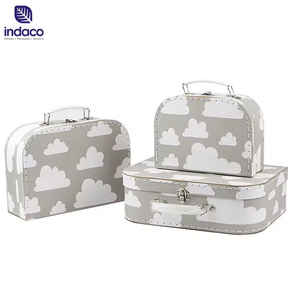 Popular Cardboard Boxes Paper Suitcase <b>Square</b> Gift Best Boxes Packaging Suitcase Gift Box with Handle - Product Image 5