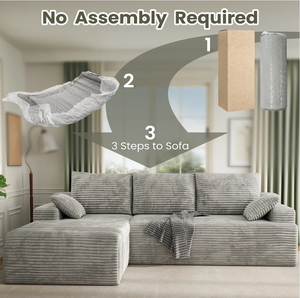 Juego de Sofás Seccionales Económicos para Sala de Estar 2026, Muebles Plegables en Caja, Embalaje al Vacío, Muebles para Sala de Estar - Product Image 3