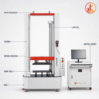 Machine d'essai de rigidité des anneaux 50KN, machine d'essai de flexion des tuyaux, testeur de compression, test de flexibilité des anneaux pour tuyaux PE PVC