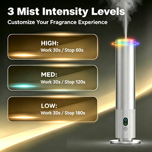 Diffuseur d'arômes intelligent professionnel en alliage d'aluminium, sans eau, avec lumière ambiante RVB - Product Image 2