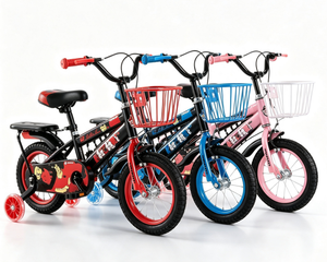Nouveau vélo haut de gamme pour enfants avec panier de rangement sur la banquette arrière. Le bébé peut rouler avec des roues auxiliaires. - Product Image 6