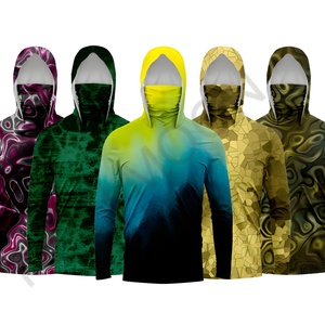 Chemise de pêche pour homme personnalisée par sublimation, protection solaire UPF 50+, respirante, anti-UV, manches longues, séchage rapide, camouflage, combinaison de pêche - Product Image 1