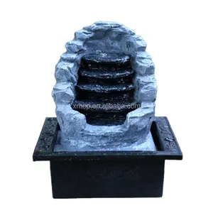 China Cheap Price Factory Stone indoor Water Fountain And Fountains And Waterfalls For home With Light