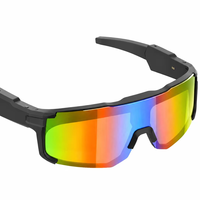 Lunettes intelligentes AI avec lecteur de musique, commande tactile, charge Type-C, batterie 200 mAh, cadre ABS, IPX4