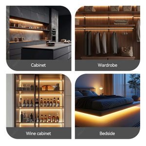 Capteur de mouvement à induction radar corporel Radlit S7011 12W, portée de détection 0-3 mm, interrupteur lumineux pour meubles, armoires, placards - Product Image 2