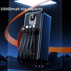 สถานีพลังงานสำรองแบบพกพาความจุสูง 50000 มิลลิแอมป์ พร้อมหน้าจอ LED ชาร์จเร็ว 22.5 วัตต์ สายชาร์จแบบคู่และไมโครยูเอสบี - Product Image 2