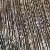 Tissu de maille de mode de scène froissé en métal à changement de couleur bleu saphir pour les filles