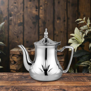 <span class=keywords><strong>Théière</strong></span> et cafetière en acier inoxydable 201 de style marocain vintage, fait main, décorative, style turc et arabe, bouilloire - Product Image 6