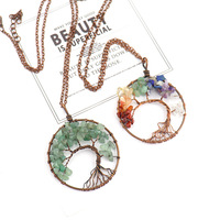 Collier en corail courbé en forme d'arbre porte-bonheur, en quartz torsadé à la main, avec chaîne de perles mignonnes, style chaîne croisée, 53 cm N01