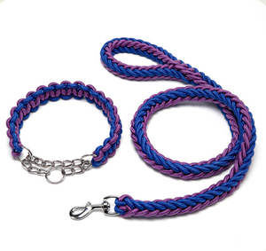 Set tali anjing taktis lembut tugas berat tali nilon latihan anjing kuat untuk anjing kecil sedang besar - Product Image 2