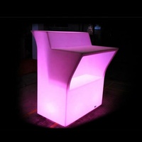 Comptoir de bar LED moderne 16 couleurs changeantes, étanche IP65, style ferme, pour discothèque, avec batterie 4400 mAh, idéal pour bar à domicile, extérieur et hôtel