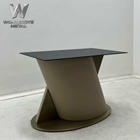 Base de Mesa de Comedor de Acero Inoxidable de Lujo para Sala de Estar, Cafetería, Restaurante y Hotel