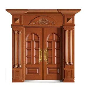 Porta principale d'ingresso di dimensioni Non Standard porta di sicurezza moderna di lusso per Villa porta di sicurezza in acciaio personalizzata in metallo decorativo