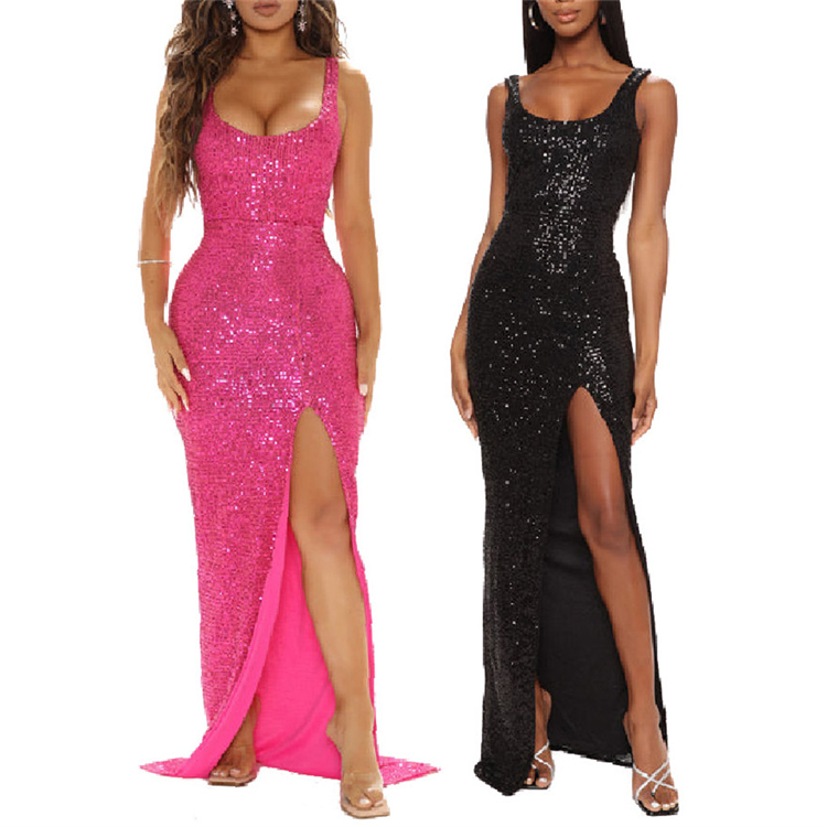 2022  elegant wideneck women gowns Sexy ladies party evening dresses