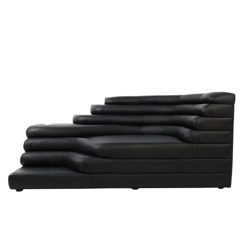 Nodric Stye leather terrazza sofa fashion furniture sofa set exclusive minimalist living room sofas