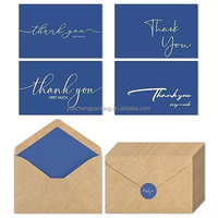Enveloppes en papier de fantaisie de luxe de créateur personnalisé avec cartes de remerciement pour petites entreprises Papier de luxe imprimé en carton