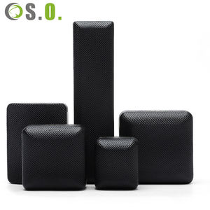 Cajas de Embalaje de Joyería de Pintura Negra Personalizada de Primera Calidad para Collares, Pulseras, Anillos, Pendientes, Caja de Joyería con Borde Dorado - Product Image 3