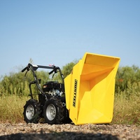 Auster 300KG 6.5 Hp Compact Ducar Loncin Moteur à essence alimenté 4X4 Camion Brouette Mini Dumper