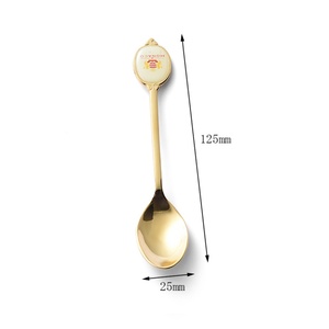 Wholesale Factory Custom Logo Oval <b>Gold</b> Metal Epoxy <b>Spoon</b> Winsun Brand Eco-Friendly Guangdong Origin - Product Image 6