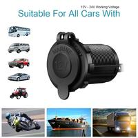 Enchufe de encendedor de cigarrillos de 12-24V, cargador de coche marino, adaptador de toma de corriente, enchufe de encendedor impermeable