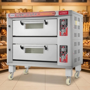Four à convection commercial à gaz et à gazole pour boulangerie, idéal pour la cuisson du pain et des pâtisseries, conception de comptoir pour boulangerie - Product Image 1