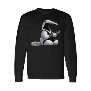 Camiseta de manga larga con diseño de meditación, postura de yoga de anteatero, animal relajante - Product Image 2