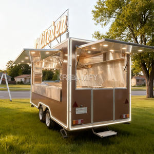 Cuisine extérieure rapide avec remorque équipée de matériel de cuisson, chariot de vente mobile, chariot de nourriture de rue personnalisé - Product Image 6