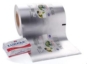 Rouleau de film métallisé en aluminium souple soluble dans l'eau de qualité alimentaire pour l'emballage du beurre, impression personnalisée - Product Image 2