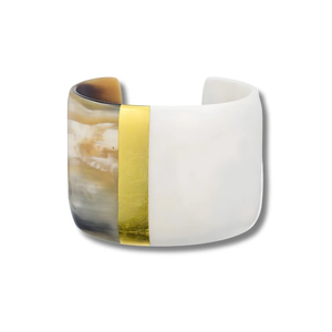 Brazalete de Cuerno Hecho a Mano, Brazalete Ajustable de Moda, Nuevo Diseño, Fabricante de Brazaletes de Cuerno de Vaca de Alta Calidad - Product Image 1
