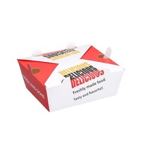 Boîte à repas jetable rectangulaire pliable de qualité alimentaire pour poulet frit, cuisses et ailes de poulet, usage commercial