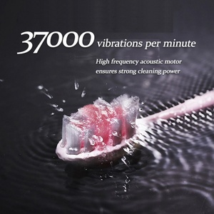Nouvelle conception tendance, vente en gros, brosse à dents sonique intelligente de voyage, 5 modes, brosse à dents électrique sonique rechargeable pour la maison et les voyages - Product Image 6