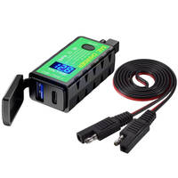 Chargeur rapide SAE Kewig avec affichage, prise de charge USB Type-C QC3.0 pour moto, idéal pour la rénovation/amélioration du guidon de moto