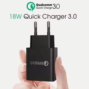 อะแดปเตอร์ชาร์จ USB ราคาถูก ชาร์จเร็ว 18W หัวชาร์จโทรศัพท์ QC3.0 กล่องชาร์จติดผนัง USB สำหรับสมาร์ทโฟน - Product Image 5