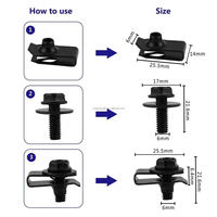 Kit de 1000 attaches universelles pour voiture, 30 tailles, boîte à 4 couches, fixations en plastique pour auto, vis d'expansion, rivets, vente en gros