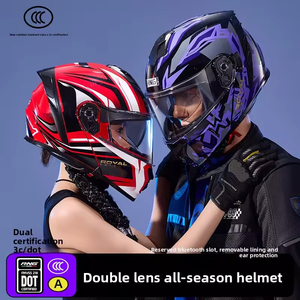 Nuevo Casco Abatible de Motocicleta ABS con Certificación 3C, Doble Visera, Universal para Todas las Estaciones, Color Personalizado - Product Image 3