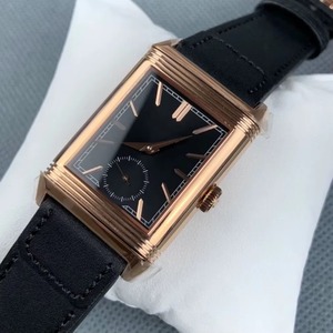 นาฬิกาดำน้ำ Reverso Tribute ทรงสี่เหลี่ยมผืนผ้า แบบกลับด้านได้ แสดงเวลาสองเขตเวลา พร้อมตัวบอกกลางวัน/กลางคืน ระบบเตือนภัย แบบอนาล็อก ขนาด 40 มม. ตัวเรือนสแตนเลส เครื่องจักรกล - Product Image 4