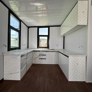 30FT 접이식 조립식 컨테이너 주택 확장 가능한 접이식 생활 용기 하우스 아파트 호텔 빌라 샌드위치 패널 - Product Image 6