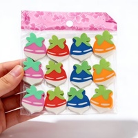 Gommes à effacer promotionnelles en PVC pas chères, forme unique, emballage en boîte en papier, pour l'école, les enfants, la maison et le bureau.