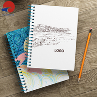 Cahier à reliure spirale A5 personnalisé de haute qualité planificateur d'agenda personnalisé direct d'usine impression en carton