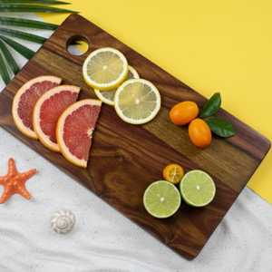 Planche à découper en bois haute résistance fabriquée en bois d'acacia et en bois de manguier, garantissant une qualité écologique à long terme - Product Image 6