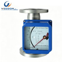 Rotámetro de Tubo Metálico DN50, Medidor de Flujo de Gas de Área Variable, Medidor de Flujo de Aire Industrial con Brida de Acero Inoxidable SS304