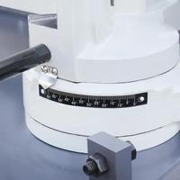 Scie à ruban automatique industrielle de petite taille BS-260 pour la découpe de métaux avec moteur de 1,1 kW, capacité de coupe de 260 mm pour le tensionnement manuel